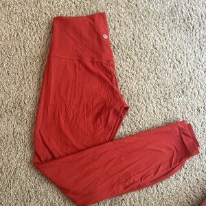 lululemon athletica Rust Leggings